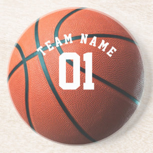 En Grès BASKETBALL Team PERSONNALISÉ Nom Dessous de verre