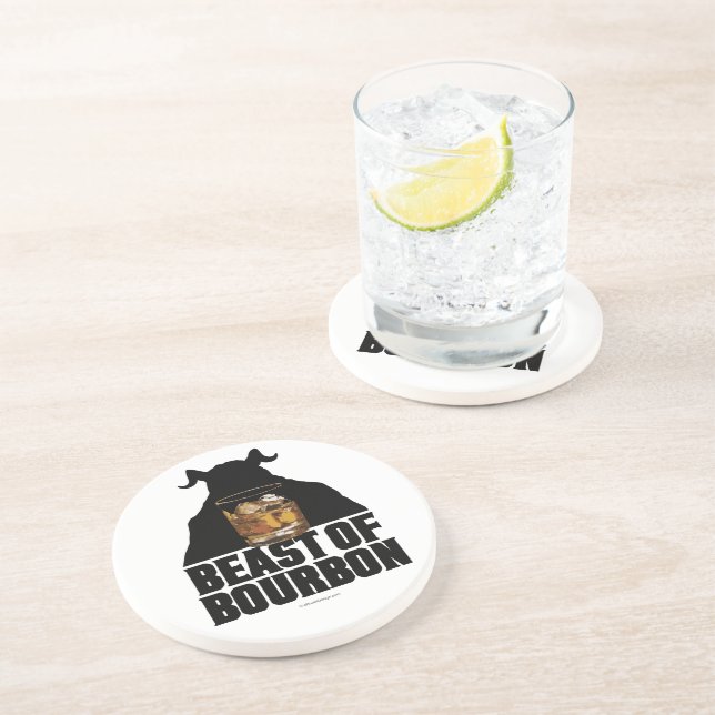 En Grès Bête Du Dessous de verre Bourbon (Côté)