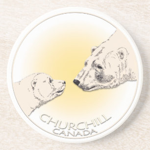 En Grès Churchill Canada Souvenir Dessous de verre Churchi