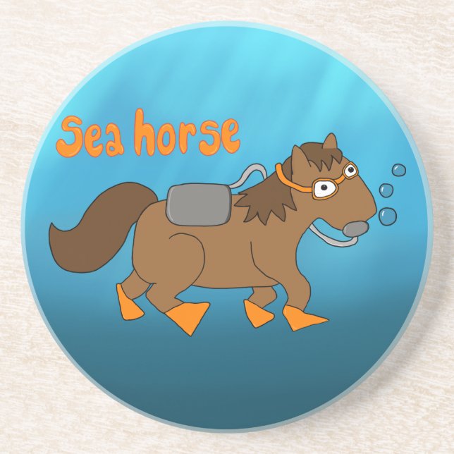 En Grès Dessous de verre à cheval (Devant)