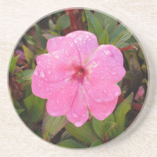 En Grès Dessous de verre à fleurs humides