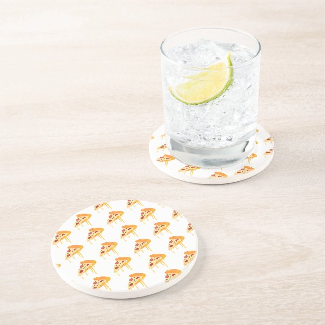 En Grès Dessous de verre à la pizza (Côté)