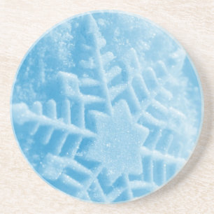 En Grès Dessous de verre à neige