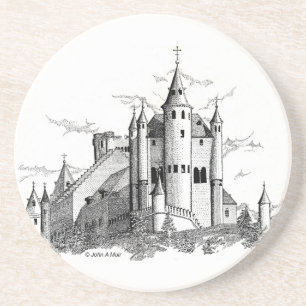 En Grès Dessous de verre - Alcazar - château