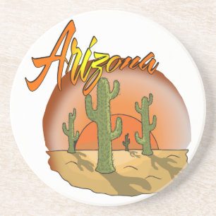 En Grès Dessous de verre AriZona Sunset Cactus