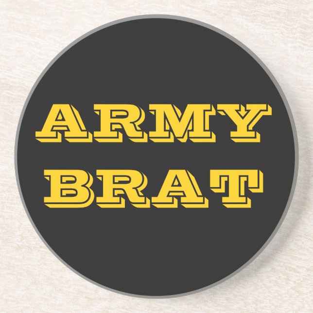 En Grès Dessous de verre Armée Brat (Devant)