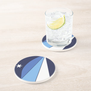 En Grès Dessous de verre avec Drapeau de Columbia, Carolin