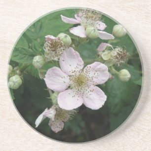 En Grès Dessous de verre Blackberry Flowers