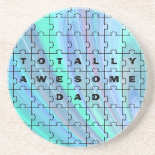 En Grès Dessous de verre bleu papa totalement génial