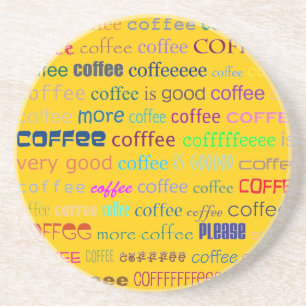 En Grès Dessous de verre café cool !
