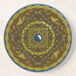En Grès Dessous de verre Capricorn Mandala