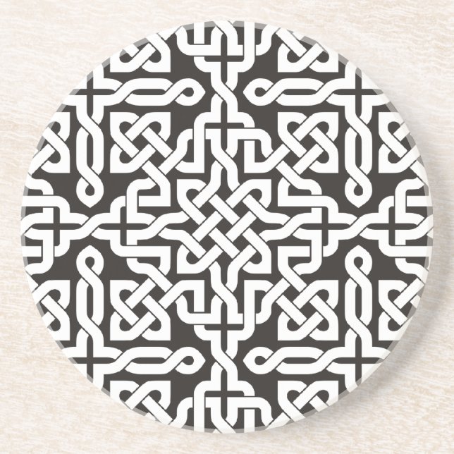 En Grès Dessous de verre celtiques de knotwork (Devant)
