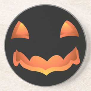 En Grès Dessous de verre citrouille Amusant Halloween Jack