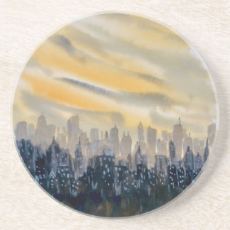En Grès Dessous de verre Cityscape