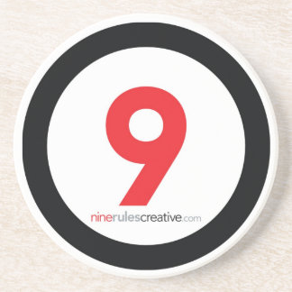 En Grès Dessous de verre créatifs de neuf règles