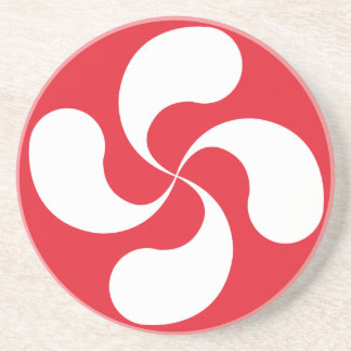 En Grès Dessous de verre Croix Basque "Lauburu"