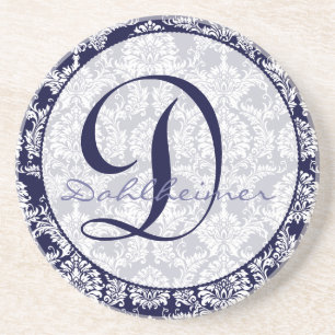 En Grès Dessous de verre d'anniversaire du Mariage de mono