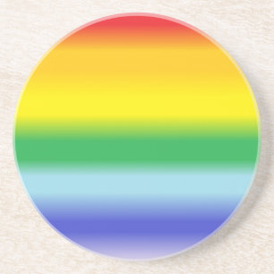 En Grès Dessous de verre d'arc-en-ciel de fierté