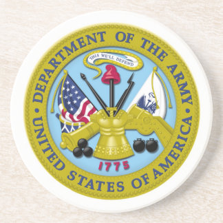 En Grès Dessous de verre d'armée