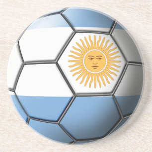 En Grès Dessous de verre de ballon de football de