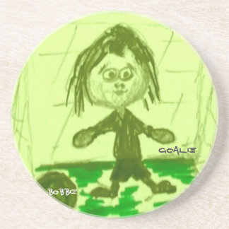 En Grès Dessous de verre de Bobbie-Gardien de but