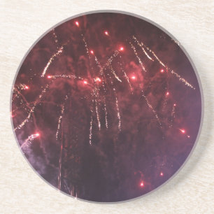 En Grès Dessous de verre de boisson Fireworks