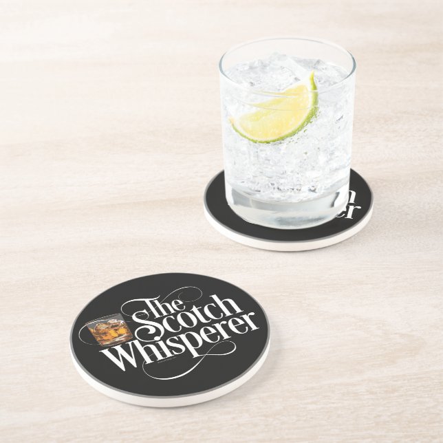 En Grès Dessous de verre de boisson Scotch Whisperer (Côté)