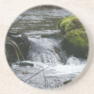 En Grès Dessous de verre de cascade de courant