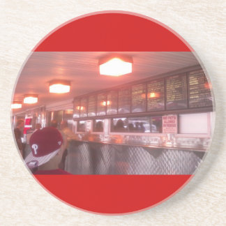 En Grès Dessous de verre de Cheesesteak de Philly