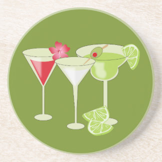 En Grès Dessous de verre de cocktails