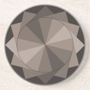 En Grès Dessous de verre de conception de Taupe