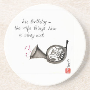 En Grès Dessous de verre de cor de harmonie