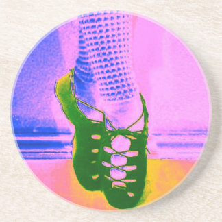 En Grès Dessous de verre de danse d'Irlandais