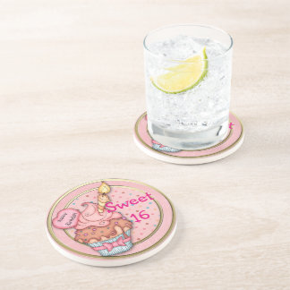 En Grès Dessous de verre de fête d'anniversaire