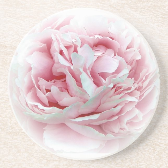 En Grès Dessous de verre de fleur de mariage (Devant)