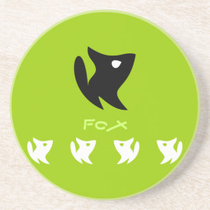 En Grès Dessous de verre de Fox