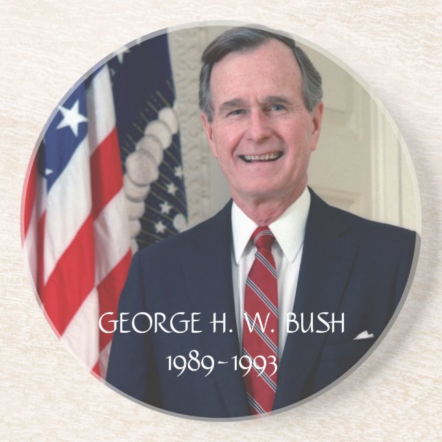 En Grès Dessous de verre de George Bush (Devant)
