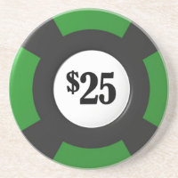 Dessous de verre de jeton de poker
