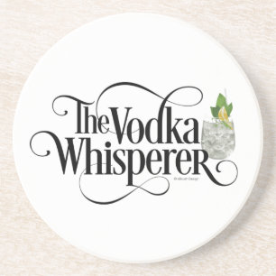 En Grès Dessous de verre de la Vodka Whisperer