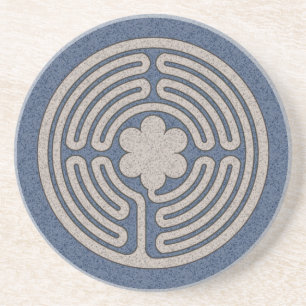 En Grès Dessous de verre de labyrinthe de NeoMedieval