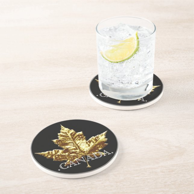 En Grès Dessous de verre de l'équipe Canada Dessous de ver (Côté)