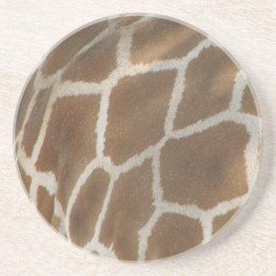 En Grès Dessous de verre de motif de girafe