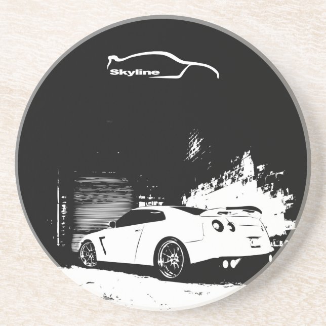 En Grès dessous de verre de Nissan Skyline (Devant)