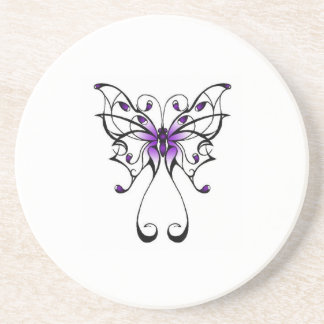 En Grès Dessous de verre de papillon