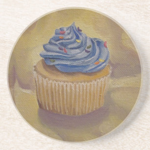 En Grès Dessous de verre de peinture Cupcake
