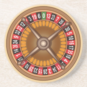 En Grès Dessous de verre de roue de roulette
