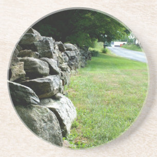 En Grès Dessous de verre de route de campagne