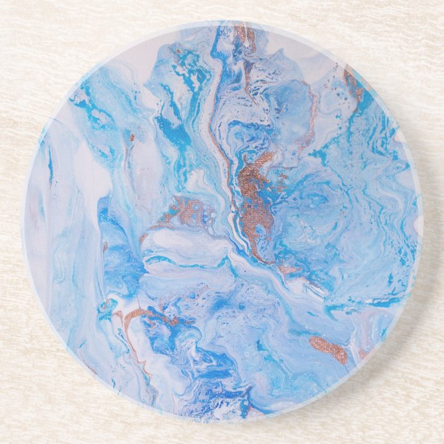 En Grès Dessous de verre de sable et de mer (Devant)