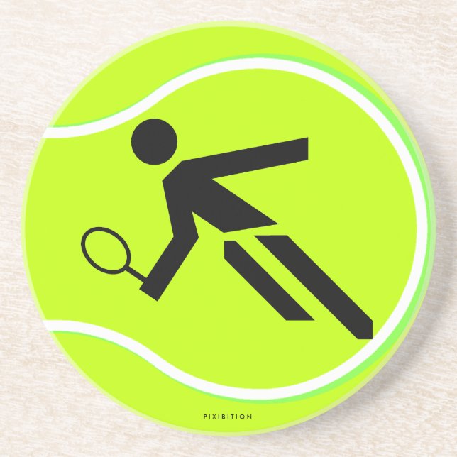 En Grès Dessous de verre de tennis (Devant)