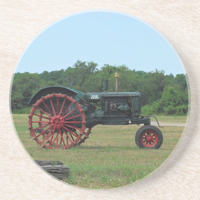 En Grès Dessous de verre de tracteur agricole (Devant)